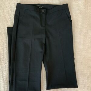 Women’s Theory Black Tailored Pleated Dress Pants Trousers Office – Size 2